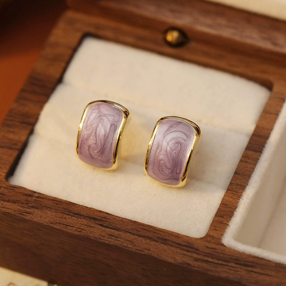 Alloy Geometric Cshaped Electroplated Women's Earrings