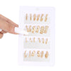 Alloy Geometric Cshaped Electroplated Women's Earrings