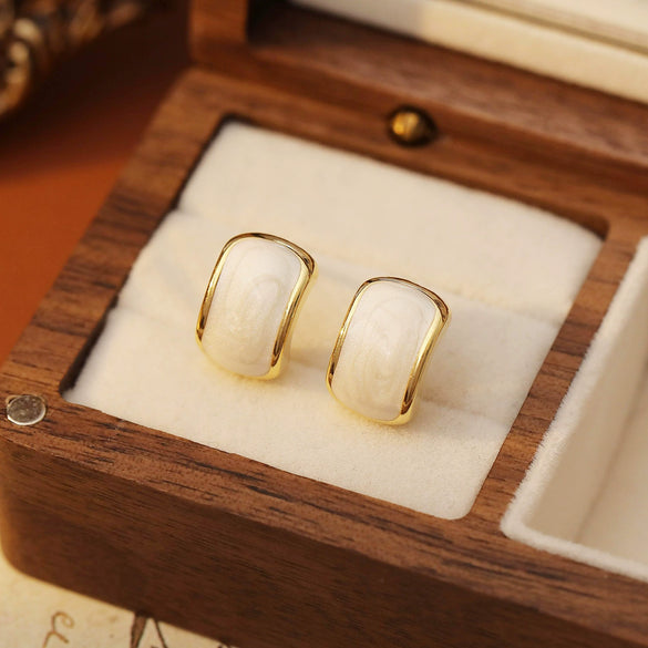 Alloy Geometric Cshaped Electroplated Women's Earrings