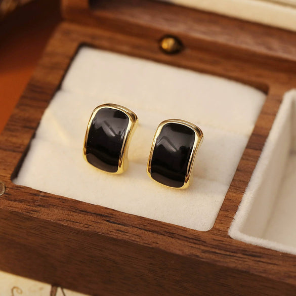 Alloy Geometric Cshaped Electroplated Women's Earrings