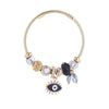 Alloy Geometric Devil's Eye Dripping Oil Bracelet Unisex Fashionable