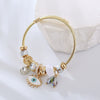 Alloy Geometric Devil's Eye Dripping Oil Bracelet Unisex Fashionable
