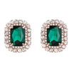 Alloy Geometric Diamond Earrings For Women