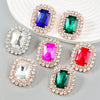 Alloy Geometric Diamond Earrings For Women