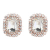 Alloy Geometric Diamond Earrings For Women