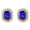 Alloy Geometric Diamond Earrings For Women