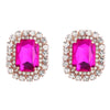 Alloy Geometric Diamond Earrings For Women