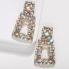 Alloy Geometric Diamond Earrings