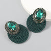 Alloy Geometric Diamond Earrings