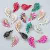 Alloy Geometric Diamond Fashion Fan Wings Earrings