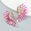 Alloy Geometric Diamond Fashion Fan Wings Earrings
