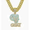 Alloy Geometric Diamond Hip Hop Pendant Necklace For Men