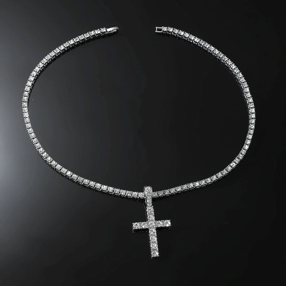 Alloy Geometric Diamond Hiphop Men's Pendant Necklace