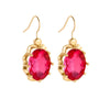 Alloy Geometric Diamond Inlaid Women's Chrysanthemum Round Earrings