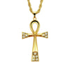 Alloy Geometric Diamond Key Pendant Necklace Jewelry