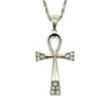 Alloy Geometric Diamond Key Pendant Necklace Jewelry