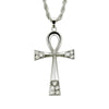 Alloy Geometric Diamond Key Pendant Necklace Jewelry