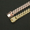 Alloy Geometric Diamond Men's Cuban Chain Bracelet Punk Hipster Jewelry