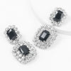 Alloy Geometric Diamond Rhinestone Glass Diamond Earrings