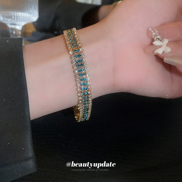 Alloy Geometric Diamond Women's Bracelet