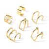 Alloy Geometric Diamond Women's Ear Clip Set