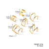 Alloy Geometric Diamond Women's Ear Clip Set
