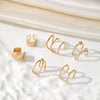 Alloy Geometric Diamond Women's Ear Clip Set
