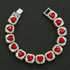 Alloy Geometric Diamondencrusted Love Rhinestone Couple Bracelet