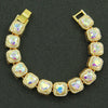 Alloy Geometric Diamondencrusted Love Rhinestone Couple Bracelet