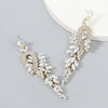 Alloy Geometric Diamondencrusted Rhinestone Long Earrings For Women