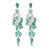Alloy Geometric Diamondencrusted Rhinestone Long Earrings For Women