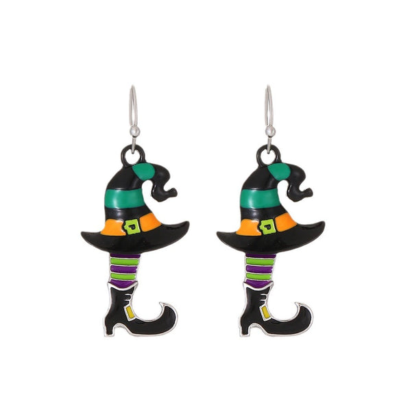 Alloy Geometric Dripping Oil Stud Earrings