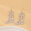 Alloy Geometric Dripping Oil Stud Earrings