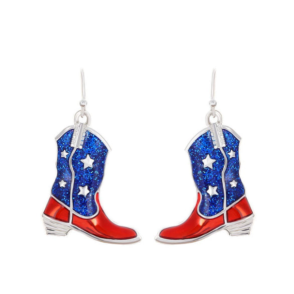 Alloy Geometric Dripping Oil Stud Earrings