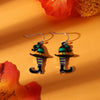 Alloy Geometric Dripping Oil Stud Earrings