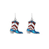 Alloy Geometric Dripping Oil Stud Earrings