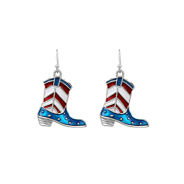 Alloy Geometric Dripping Oil Stud Earrings