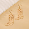 Alloy Geometric Dripping Oil Stud Earrings