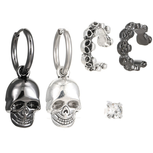 Alloy Geometric Earrings Electroplating Gothic Punk Hiphop Style