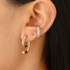 Alloy Geometric Earrings Electroplating Gothic Punk Hiphop Style