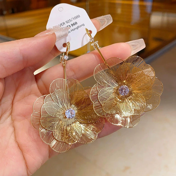 Alloy Geometric Earrings With Electroplating For Women