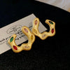 Alloy Geometric Earrings With Electroplating For Women