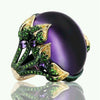 Alloy Geometric Electroplated Atmosphere Plate Ring For Men And Women