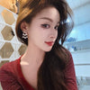 Alloy Geometric Electroplated Earrings For Women