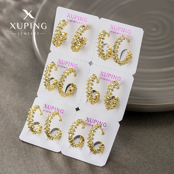 Alloy Geometric Electroplated Earrings