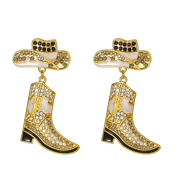 Alloy Geometric Electroplated Earrings
