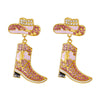 Alloy Geometric Electroplated Earrings