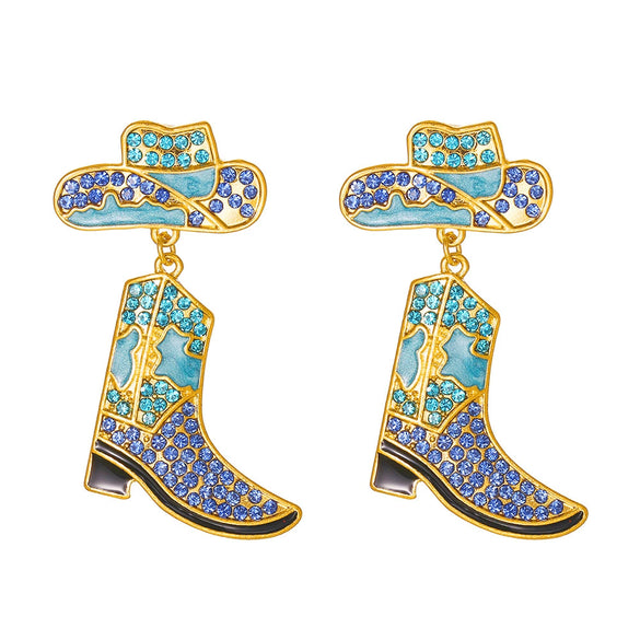 Alloy Geometric Electroplated Earrings