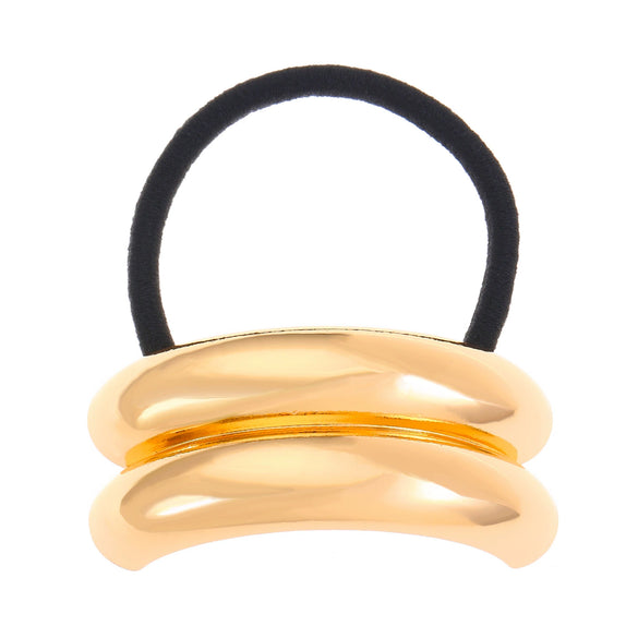Alloy Geometric Electroplated Elastic Hair Tie Hairpin Headband