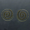 Alloy Geometric Electroplated Exaggerated Lotus Spiral Gear Women's Earrings